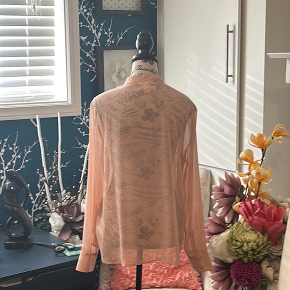 STUNNING H&M LIGHT PINK BLOUSE WITH TINY DOTS ALL OVER BNWT SIZE 10 - Picture 11 of 16